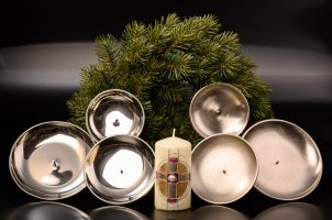 Adventskranzteller