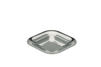 Schale klein quadratisch, 14,5  x 14,5cm, versilbert,...