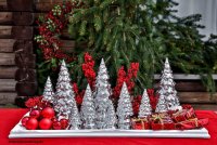 Tannenbaum auf Fuß Dekoration (mittel)