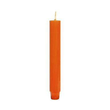 Durchgefärbte Flachkopf-Stabkerze Orange 185 x Ø 26 mm, 1 Stück