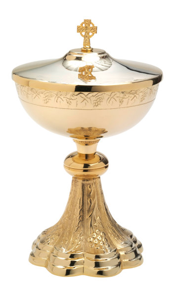 Ciborium vergoldet H 24 cm