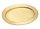 Kerzenteller Oval Messing Gold matt 9 x 5,5 cm innen