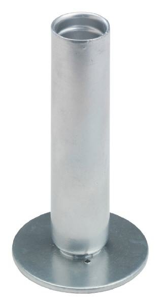 Stabkerzenhalter Eisen Silber Höhe 12 cm für Kerzen Ø 2 - 2,5 cm