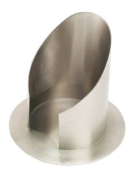 Kerzenhalter Messing Silber matt für Kerzen Ø 10 cm