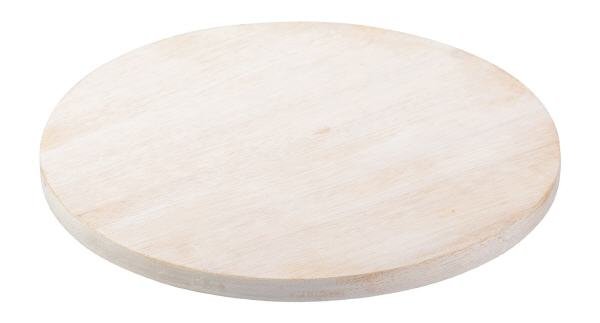 Kerzenteller Holz hell Ø 10 cm für Kerzen Ø 8 cm