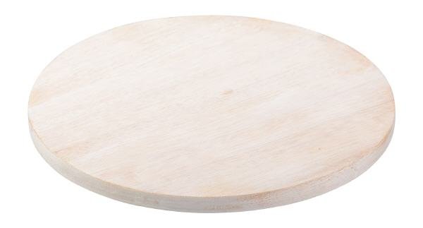 Kerzenteller Holz hell Ø 14 cm für Kerzen Ø 12 cm