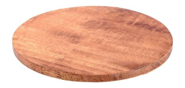 Kerzenteller Holz dunkel Ø 12 cm für Kerzen Ø 10 cm