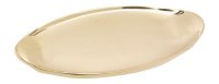 Kerzenteller Oval Messing Gold poliert 13 x 6,5 cm