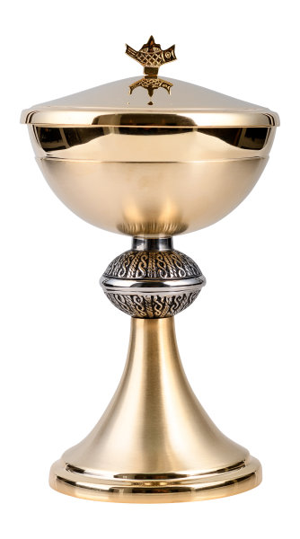 Ciborium vergoldet H 22 cm