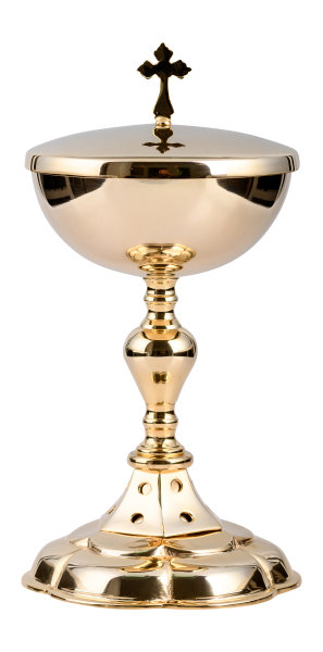 Ciborium vergoldet H 25 cm