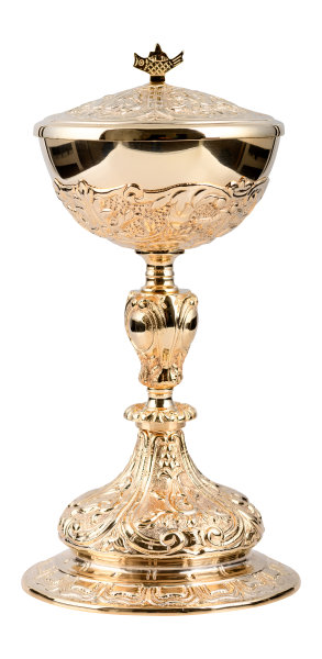 Ciborium vergoldet H 27 cm