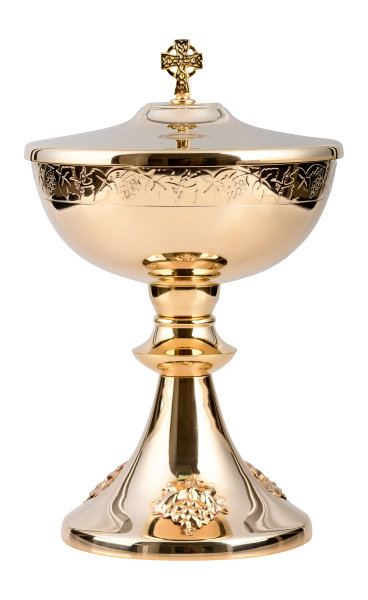 Ciborium vergoldet H 24,5 cm