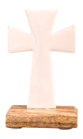 Standkreuz weiß H 10 cm