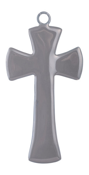 Wandkreuz anthrazit H 10 cm