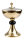 Ciborium vergoldet H 24 cm