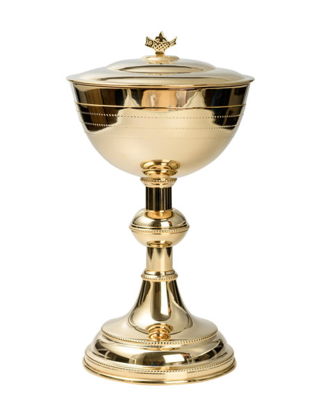 Ciborium vergoldet H 28 cm