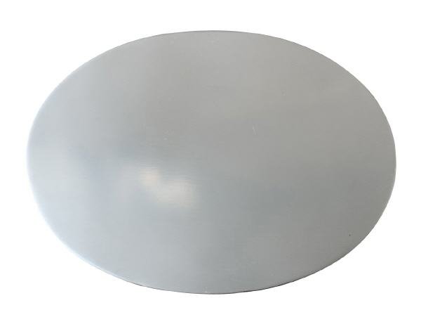 Kerzenteller Edelstahl Oval Silber (Glänzend) 205 x 14 cm