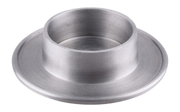 Kerzenteller Aluminium Rund Silber (Matt) für Kerzen Ø 7 cm