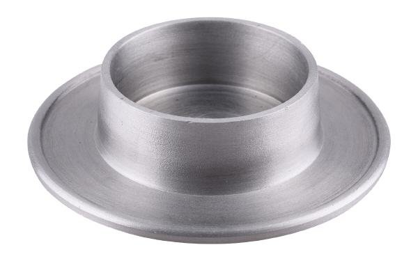 Kerzenteller Aluminium Rund Silber (Matt) für Kerzen Ø 10 cm