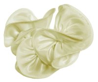 Kerzen Tropfenfänger aus Satin in Creme für...