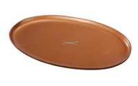 Kerzenteller oval Rotgold Alu 100 x 170 mm (für...