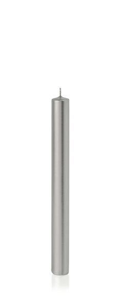 Stabkerzen Silber 250 x Ø 23 mm, 10 Stück