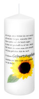 Geburtstagskerze "Spruch mit Sonnenblume" 200 x...