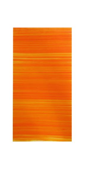 Verzierwachsplatte "gestreift" Orange 200 x Ø 100 mm, 1 Stück