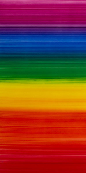 Verzierwachsplatte Regenbogen 200 x Ø 100 mm, 1 Stück