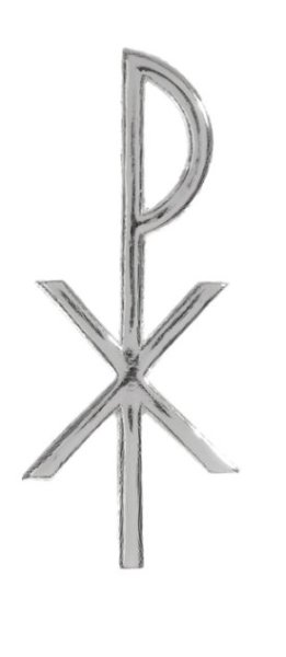 Verzierornament "Pax" (groß) Silber 85 x Ø 35 mm, 1 Stück