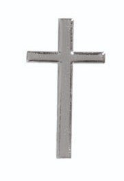 Verzierornament "Kreuz" Silber 40 x Ø 22 mm, 1 Stück