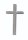 Verzierornament "Kreuz" Silber 40 x Ø 22 mm, 1 Stück