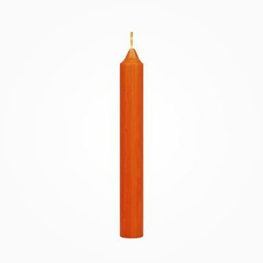 Durchgefärbte Leuchterkerzen Orange 180 x Ø 22 mm, 10 Stück