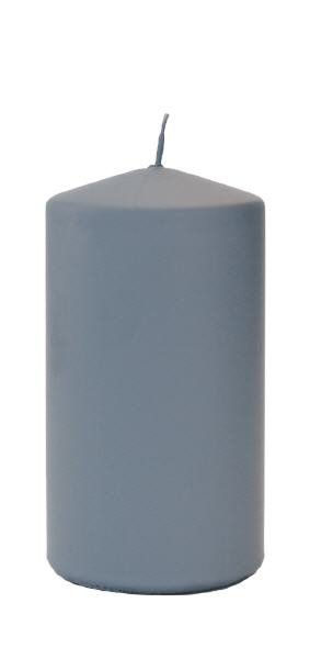 Frosted Pastel Stumpenkerzen Grau 150 x Ø 68 mm, 4 Stück