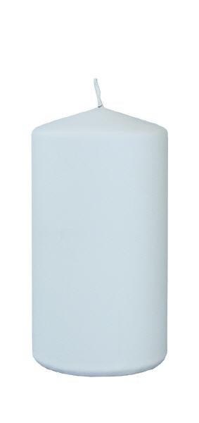 Frosted Pastel Stumpenkerzen Himmelblau 150 x Ø 68 mm, 4 Stück