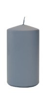 Frosted Pastel Stumpenkerzen Grau 100 x Ø 58 mm, 8...