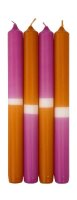 Leuchterkerzen Dip Dye Kerzen Pink / Aprikose, 250 x...