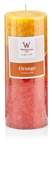 Duftkerze Stumpenkerze Juicy Orange 3-farbig 130 x Ø 68 mm