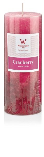 Duftkerze Stumpenkerze Cool Cranberry 3-farbig 130 x Ø 68 mm