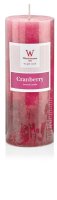 Duftkerze Stumpenkerze Cool Cranberry 3-farbig 130 x...