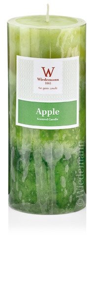 Duftkerze Stumpenkerze Fresh Apple 3-farbig 130 x Ø 68 mm