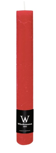 Durchgefärbte Stabkerze Rubin Rot 250 x Ø 35 mm, 1 Stück