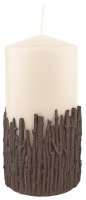 Stumpenkerzen Advent "Natural Wood" Creme 150 x...