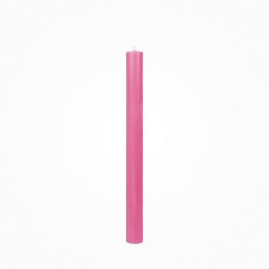 Durchgefärbte Stabkerze mit Flachkopf Fandango-Rosa 290 x Ø 21 mm, 1 Stück