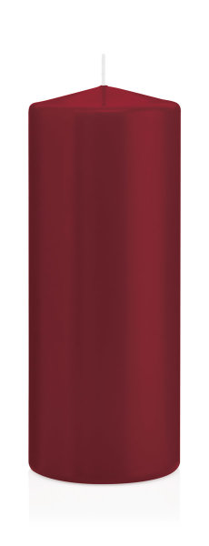 Stumpenkerzen mit Banderole Bordeaux 200 x Ø 78 mm, 8 Stück