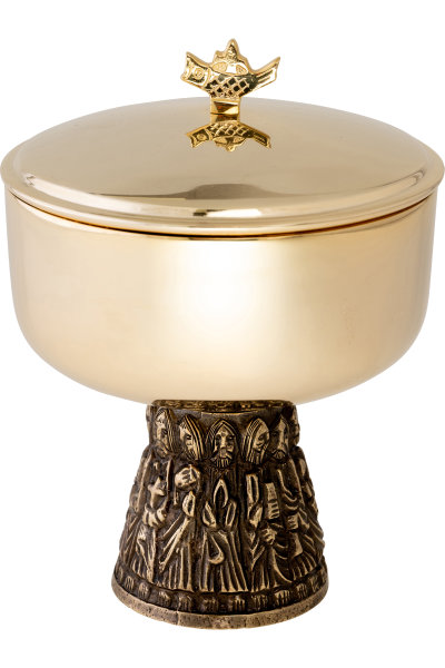 Ciborium vergoldet H 15 cm