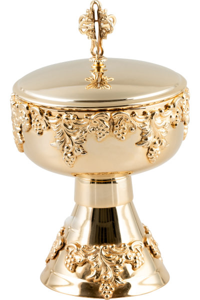 Ciborium vergoldet H 20 cm