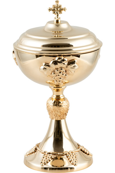 Ciborium vergoldet H 28 cm