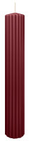 Rillen Kerzen Bordeaux 300 x Ø 45 mm, 4 Stück