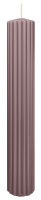 Rillen Kerzen Mauve 300 x Ø 45 mm, 4 Stück